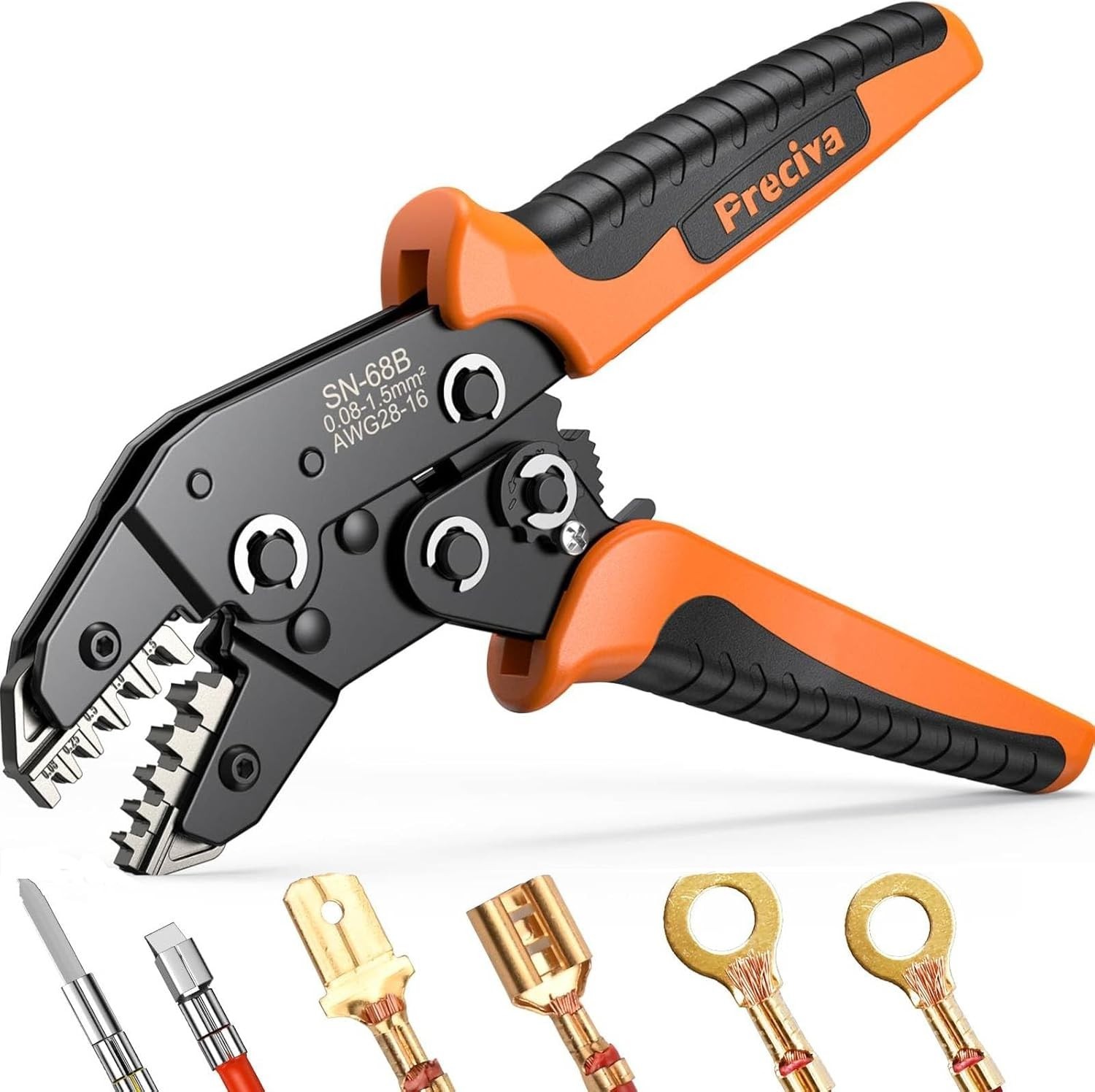 5-in-1 Wire Crimper, Dupont Terminals & Open Barrel Terminals – AWG 28-1