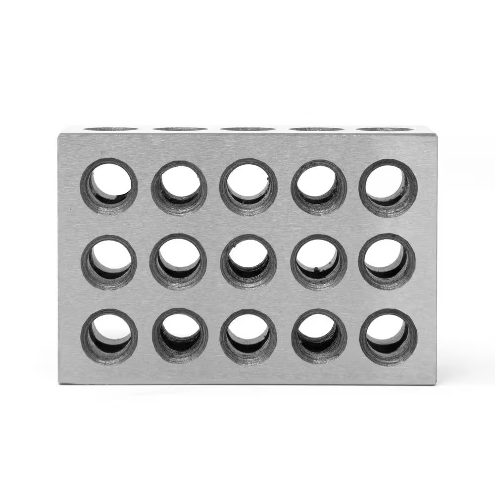 3 In. X 2 In. X 1 In. Steel-Hardened Precision 1-2-3-Gauge Blocks (2-Pack)