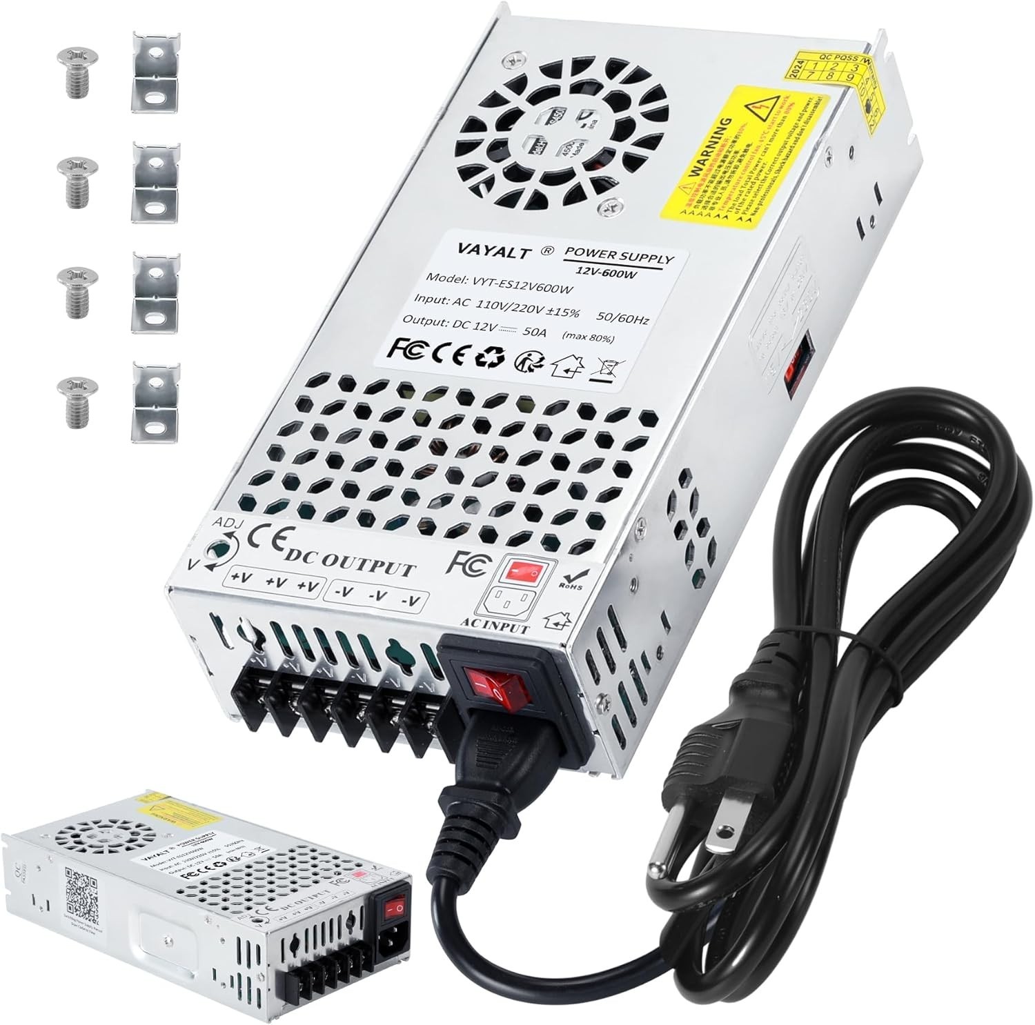 12V 600W Switching Power Supply – Reliable AC to DC Converter for Electronics