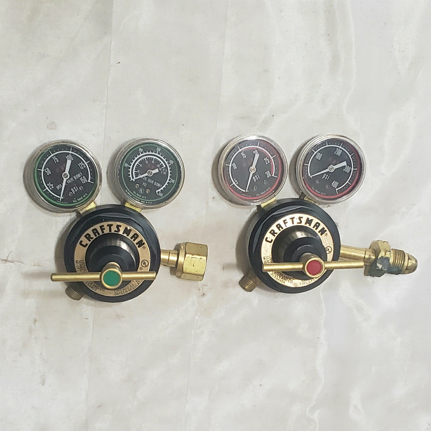 Harris Craftsman Oxygen Acetylene Regulator Set For Welding Torch Heavy Duty