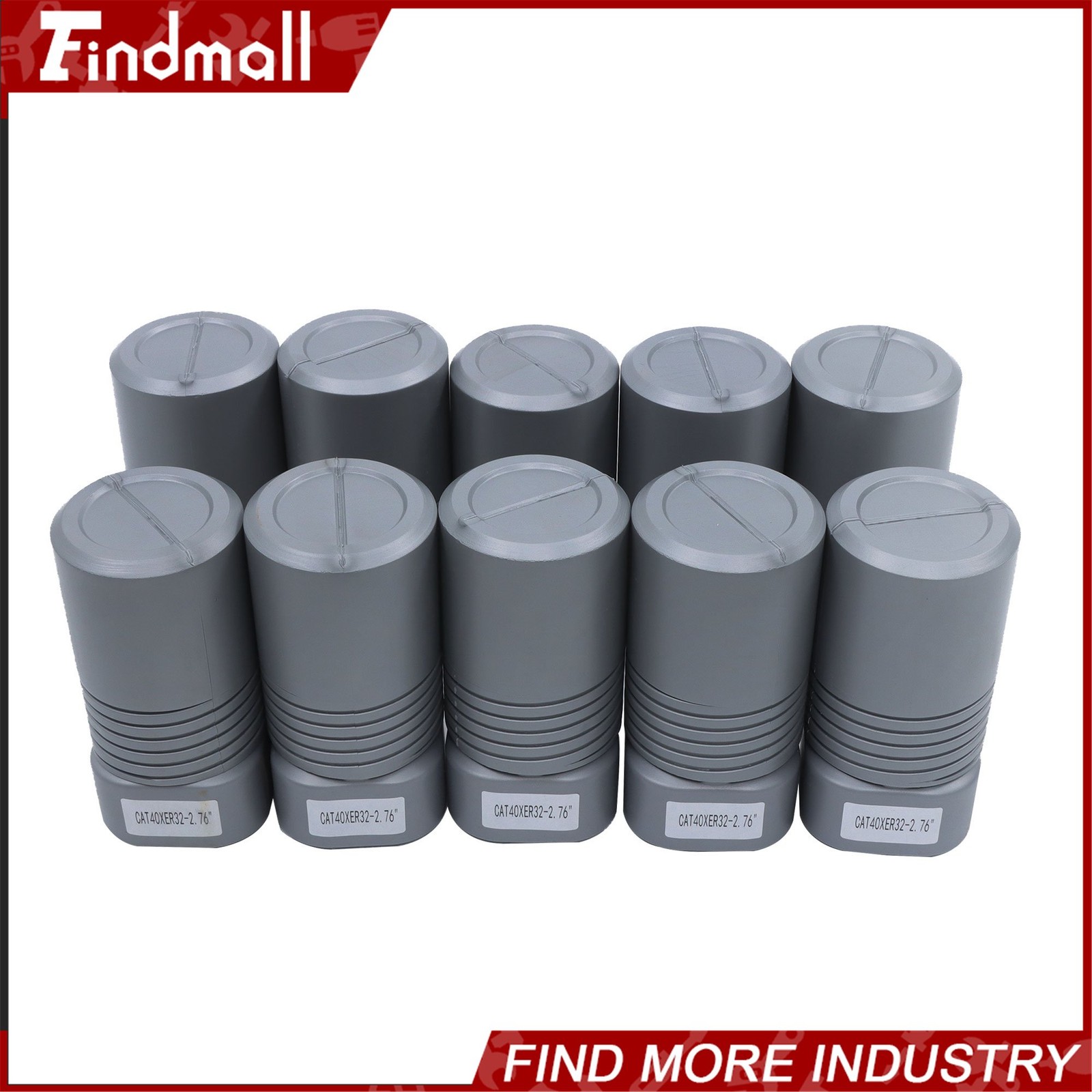Findmall 10pcs CAT40 ER32 Collet Chuck Set 2.76″ 70mm CNC Milling Tool Holder