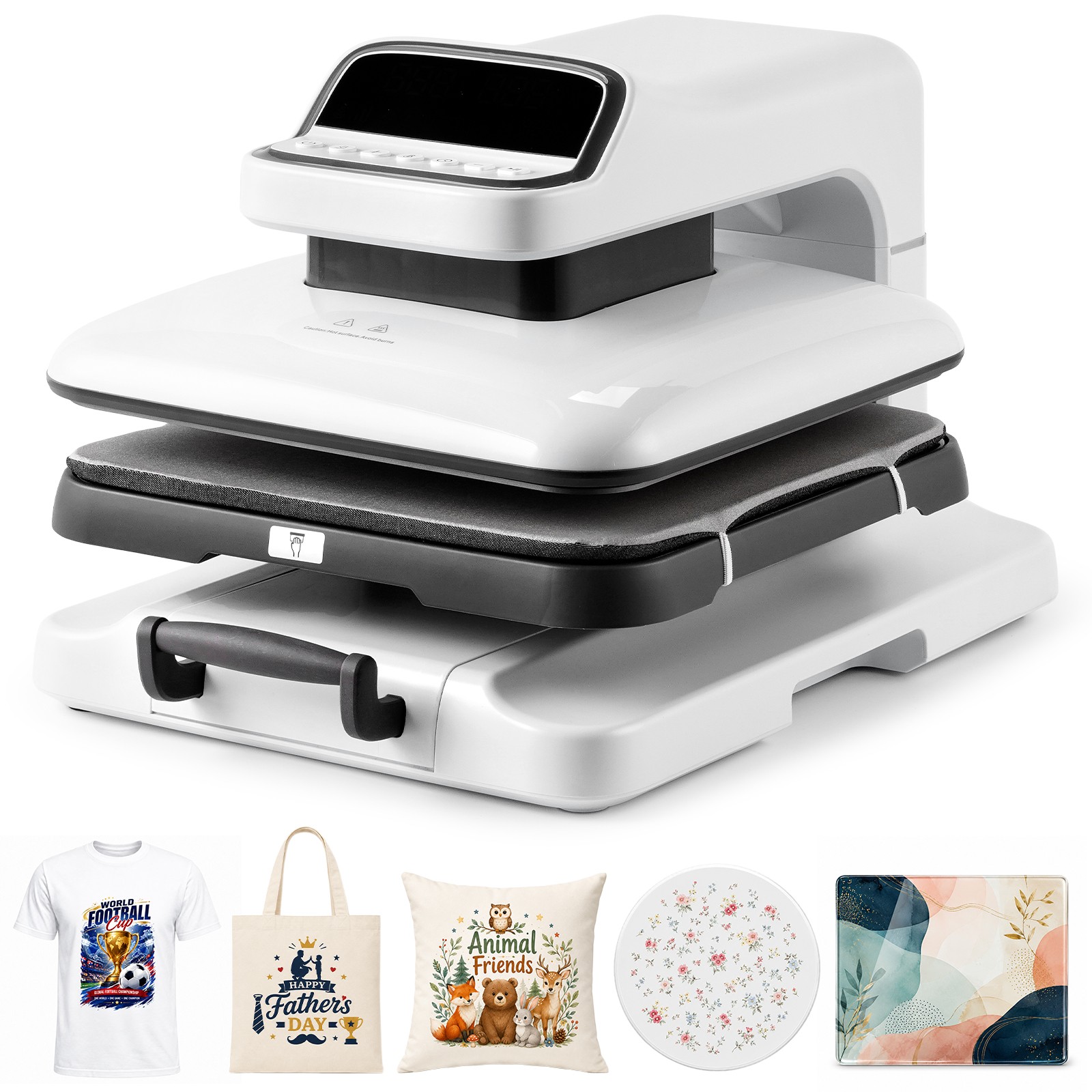 Cloudray 15″x15″ Automatic Heat Press Machine for T Shirts Sublimation DTF HTV