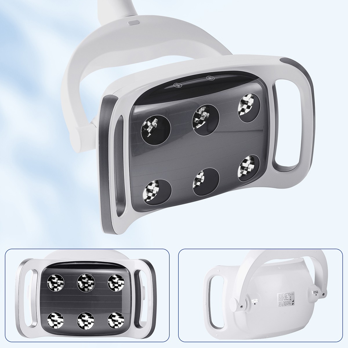 9W Dental 6 LED Lamp Oral Light Lamp For Unit Chair 8-level adjustable Ra90