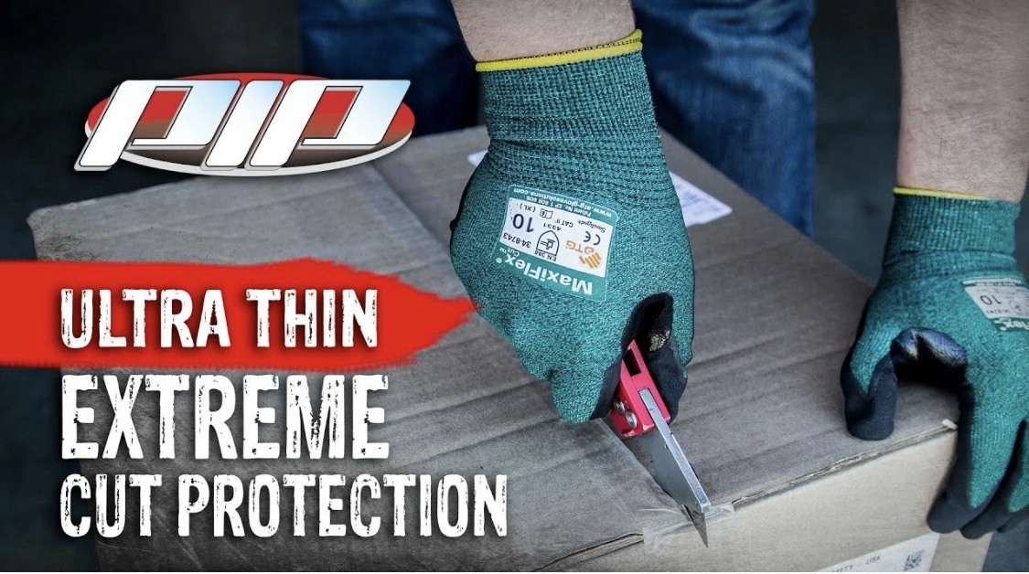 MaxiFlex Nitrile Micro-Foam Coated ANSI A2 Cut Resistant Gloves 34-8743(3-Pack)