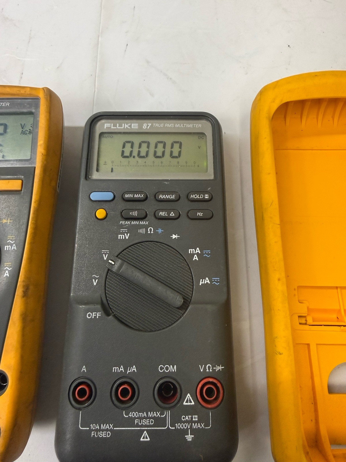 SET OF 3 FOR PARTS! FLUKE 376 FC – 77 IV – 87 – Screen Issues – UNTESTED