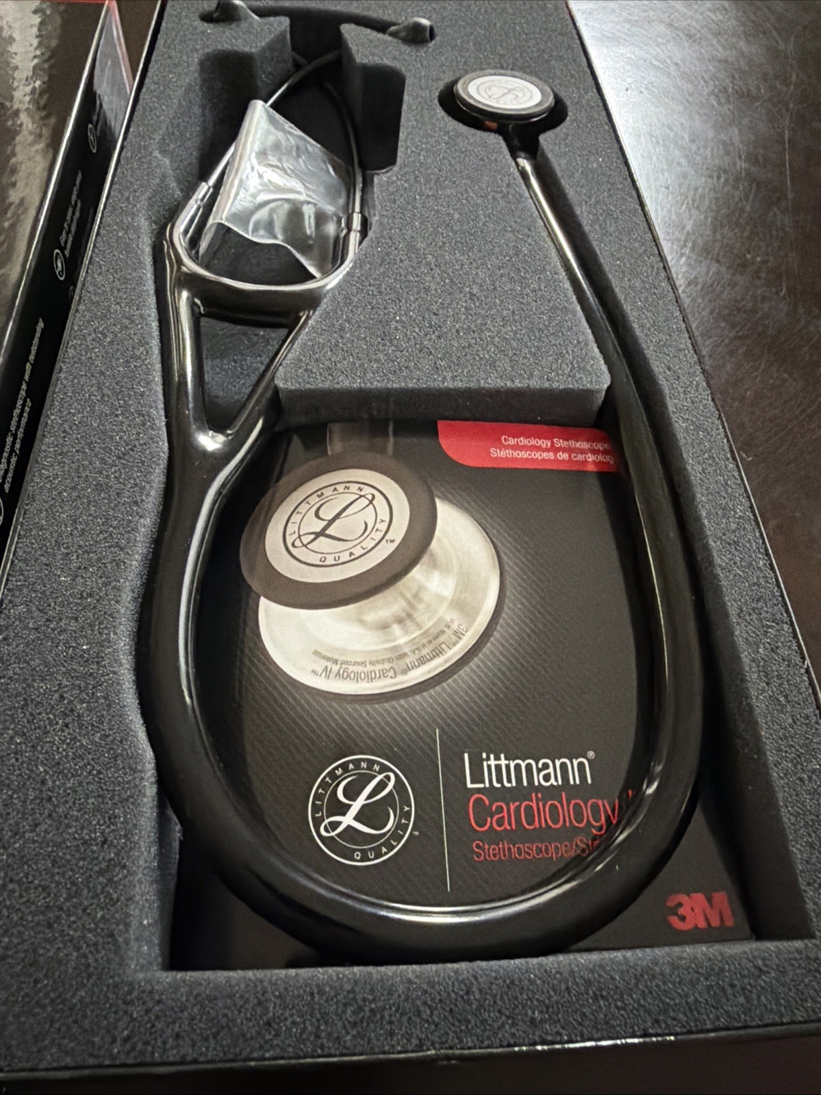 3M™ Littmann® Cardiology IV™ Stethoscope, High Polish RainbowBlack NEW 6240