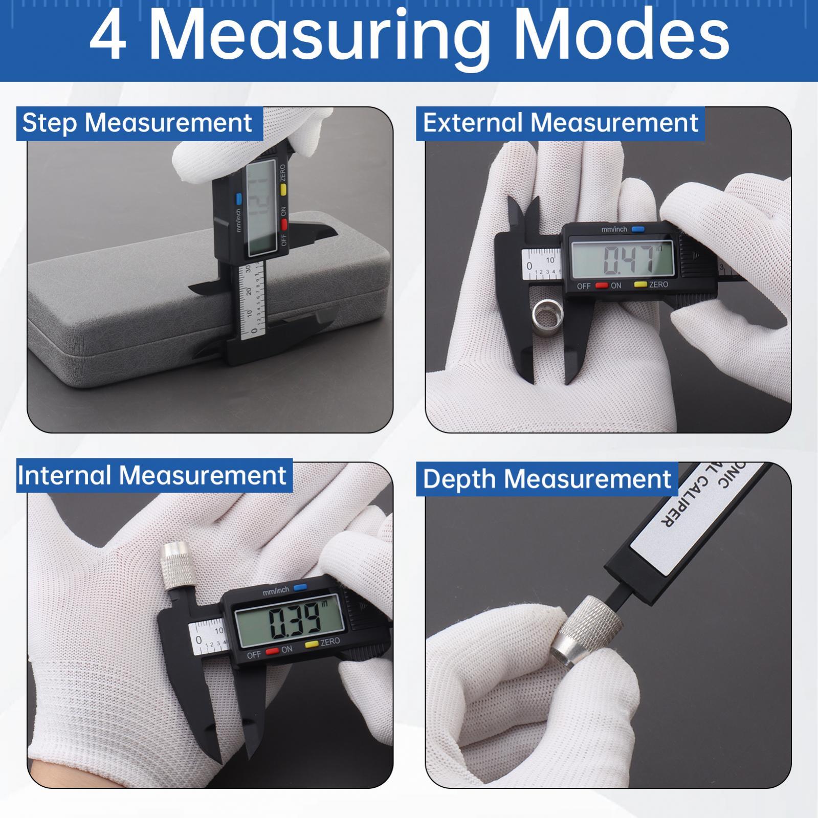 Digital Caliper, 0-6 inches Caliper with Large LCD Screen Inch and Mm Measuring