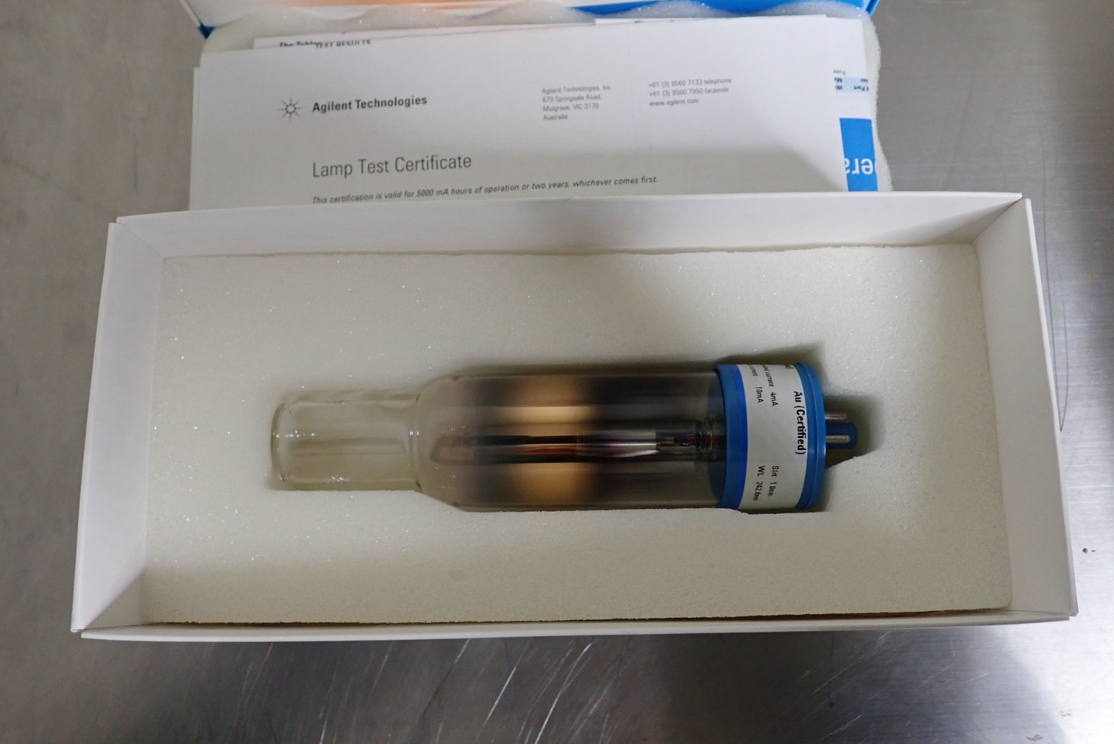 Agilent Technologies 5610102190 Gold Au coded Hollow Cathode HC Lamp