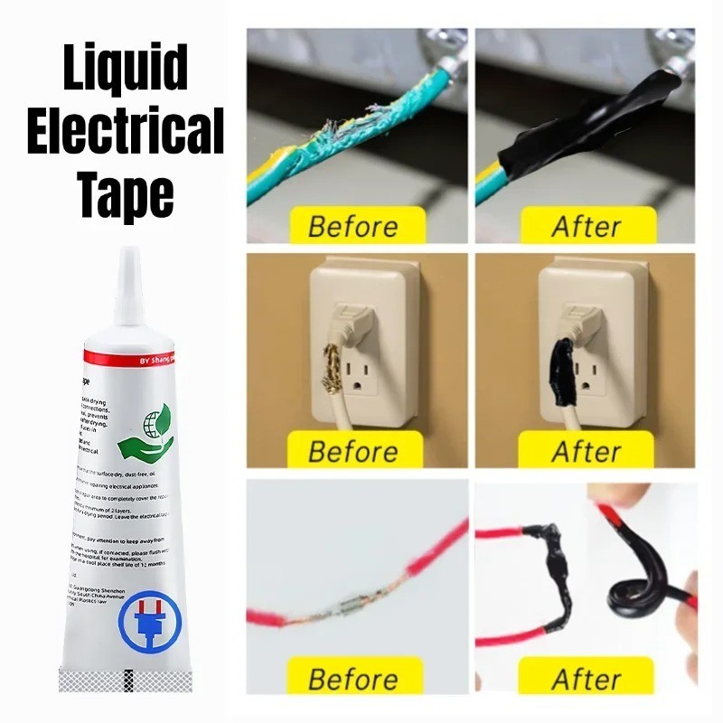 60ml Waterproof Liquid Electrical Tape Insulation Rubber Glue for Wire Cable