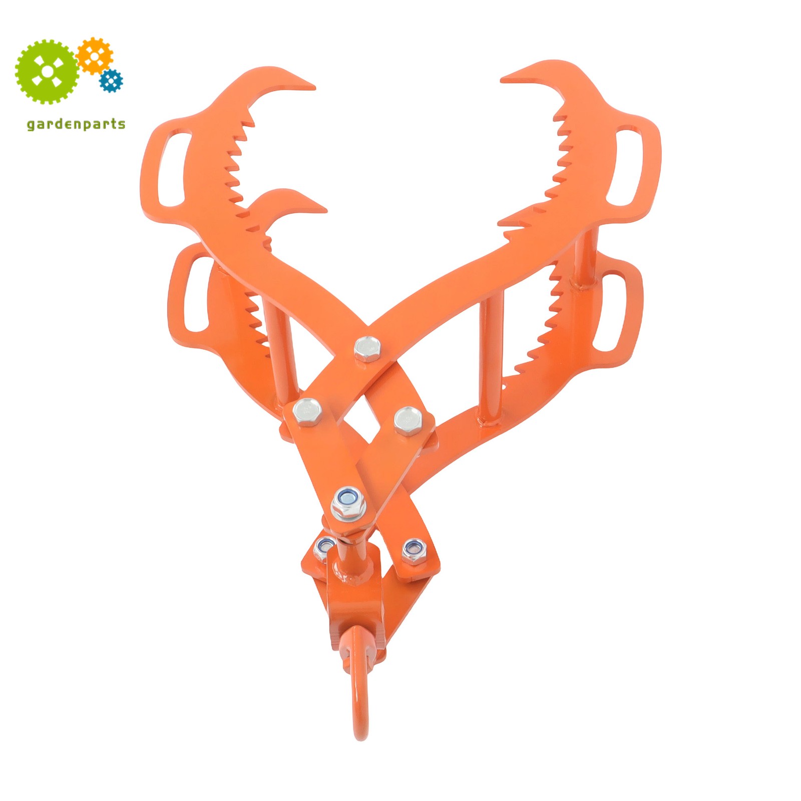 Heavy 4-Claw Log Tongs 28″ – Steel Timber Grapple Grabber For Lifting & Felling