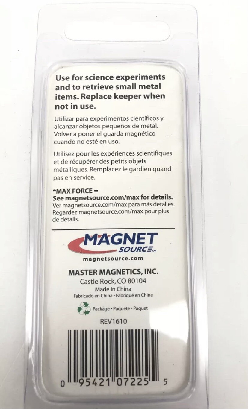 Horseshoe Magnet Max Force 3 lbs New