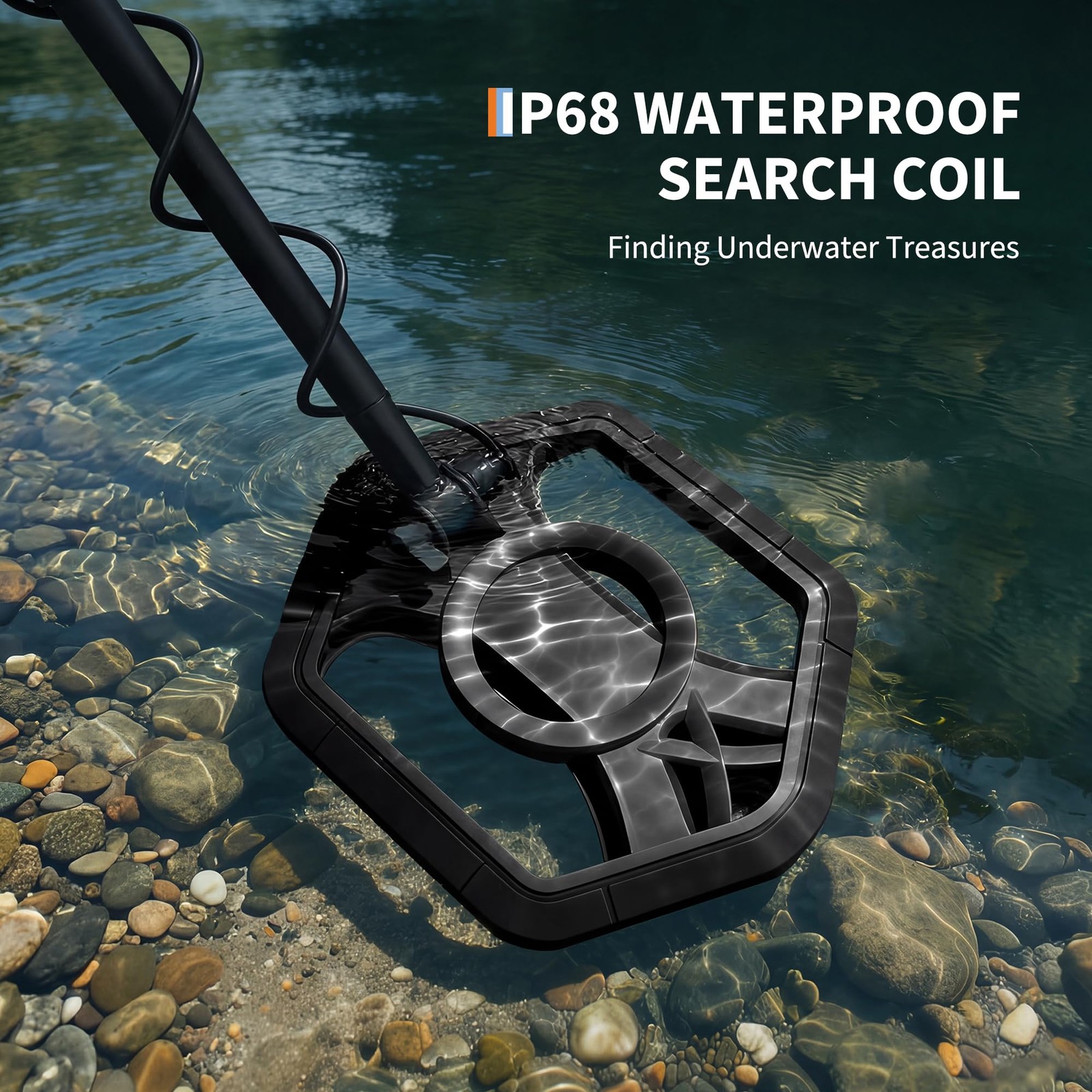 Deep Ground Metal Detector For Adults Underwater Beach Yard Waterproof Seeker US