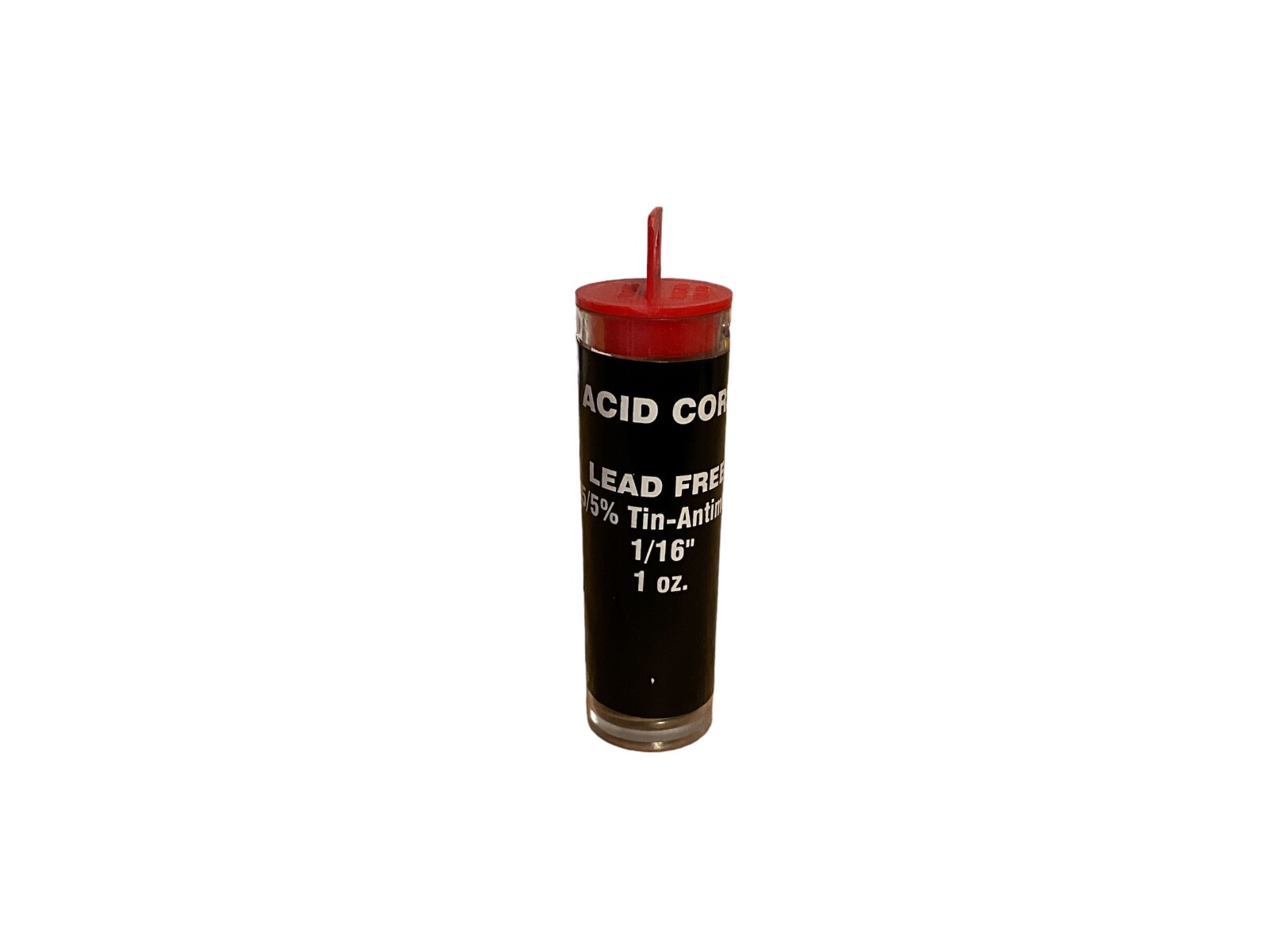 Lead-Free Acid Core Solder 95/5% Tin-Antimony 1/16” 1 OZ for Plumbing & Electron