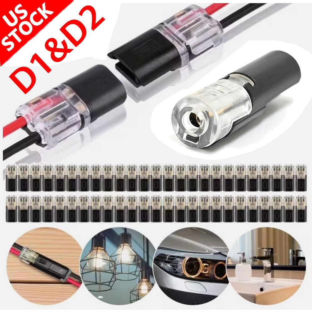 90 PCS Plug-In Quick Wire Connectors, Reusable Clamp Terminal Blocks for Cables