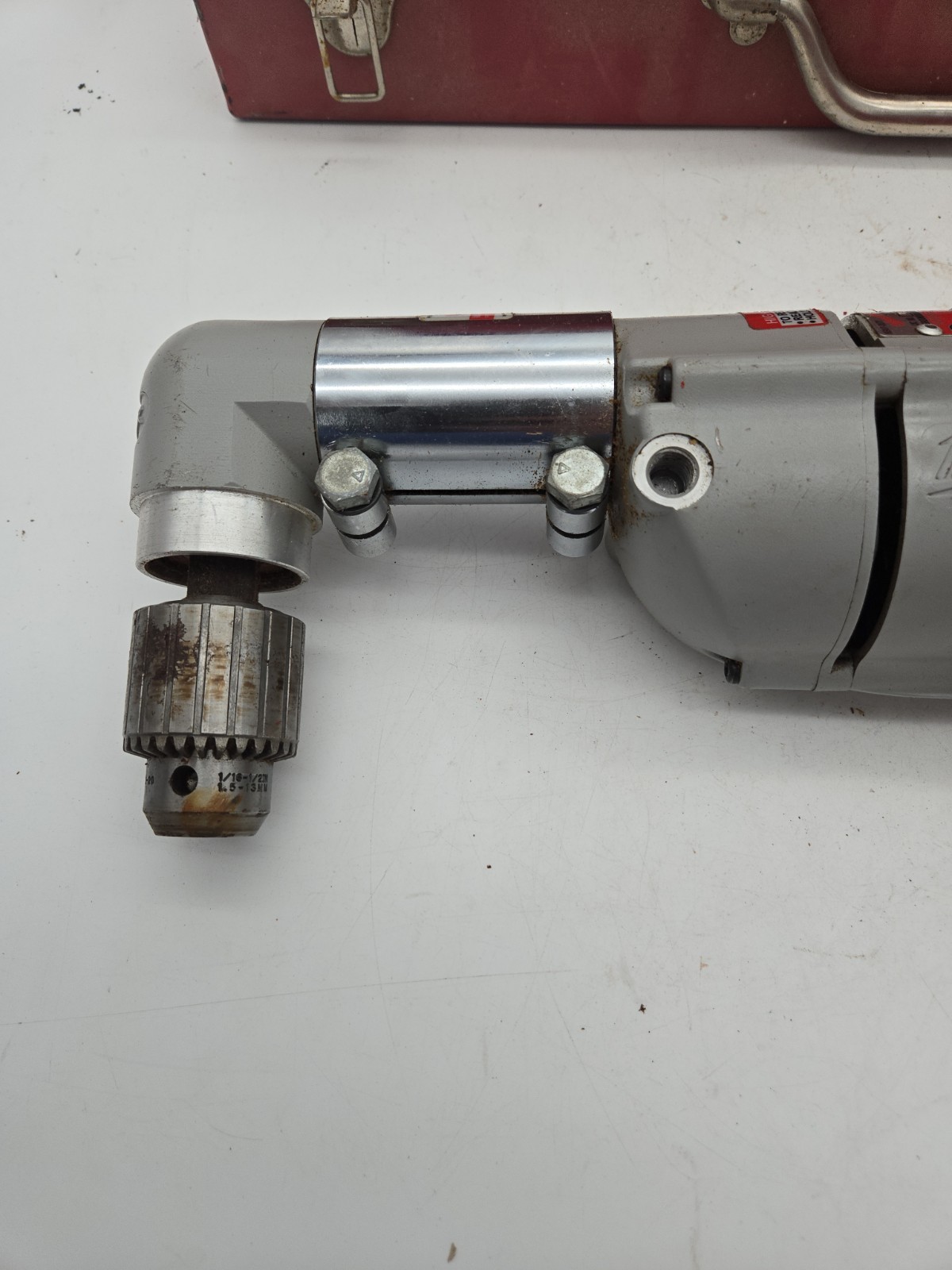 Milwaukee 1/2″ Two Speed Drill 48-06-2871 With Right Angle Drive 1107-1 (1CN)