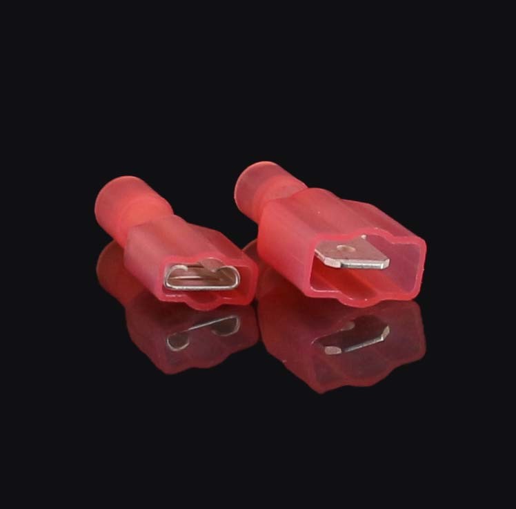 50 Pack 22-18 AWG Male & Female Fully Insulated Nylon Quick Disconnect .250″ UL