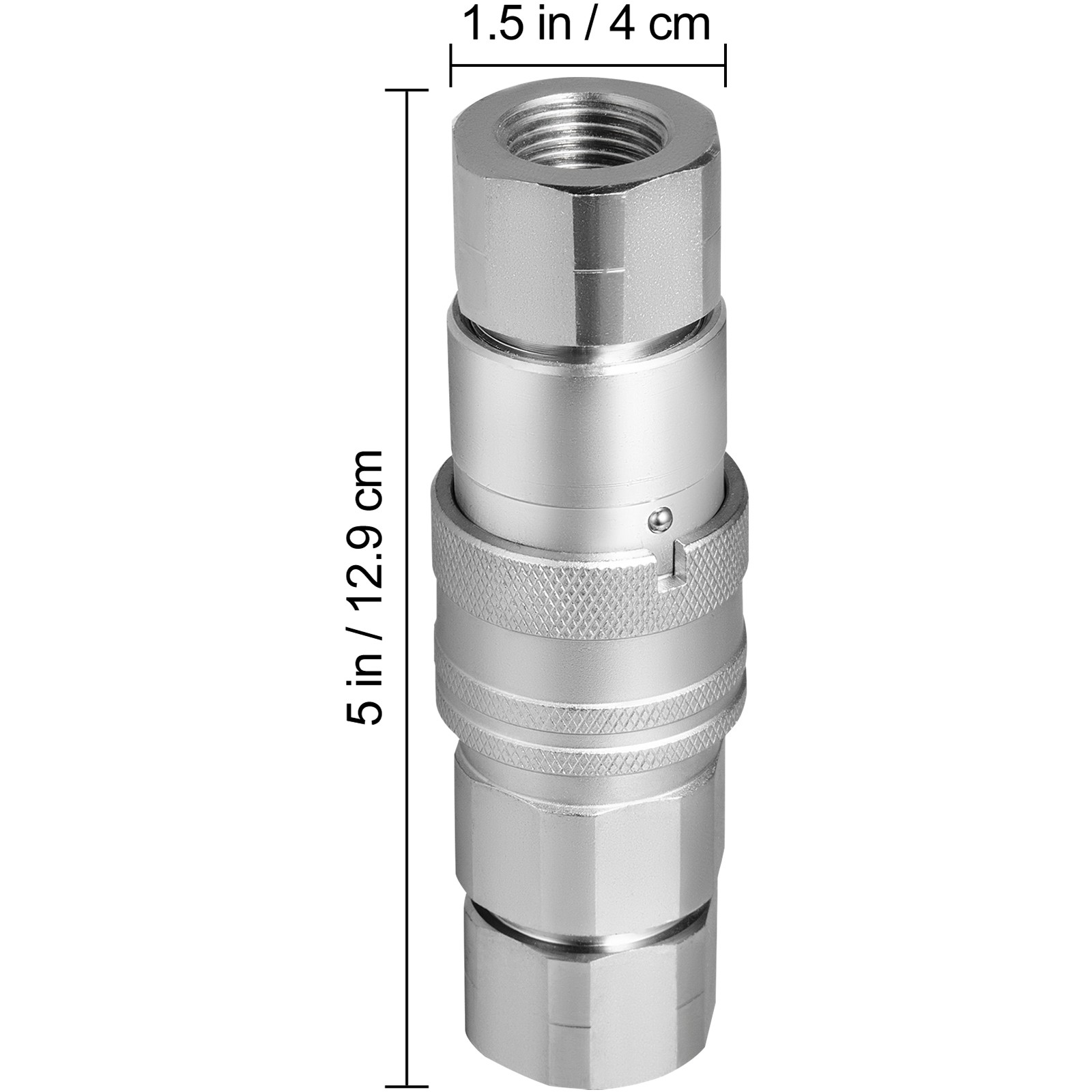 8 Sets 1/2″ NPT Skid Steer Flat Face Hydraulic Quick Connect Couplers for Bobcat