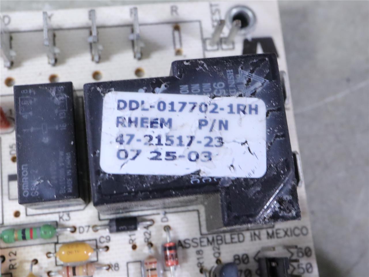 Rheem Ruud 47-21517-23 Control Circuit Board DDL-017702-1RH 7221065