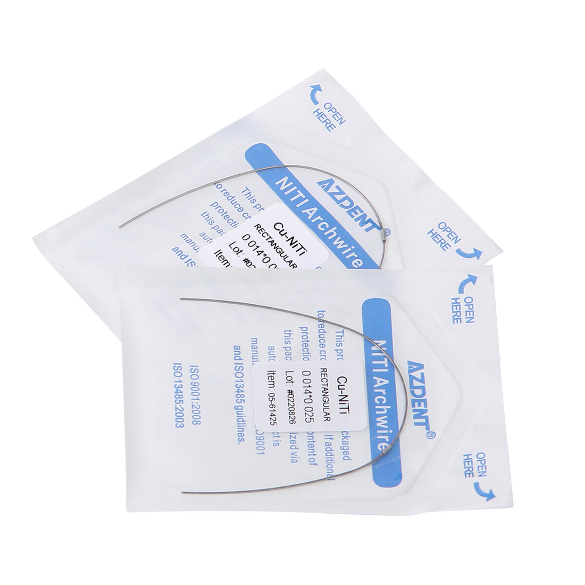 Dental Orthodontic Super Elastic Cu-NiTi Arch Wire Stops Round/Rectangular Damon