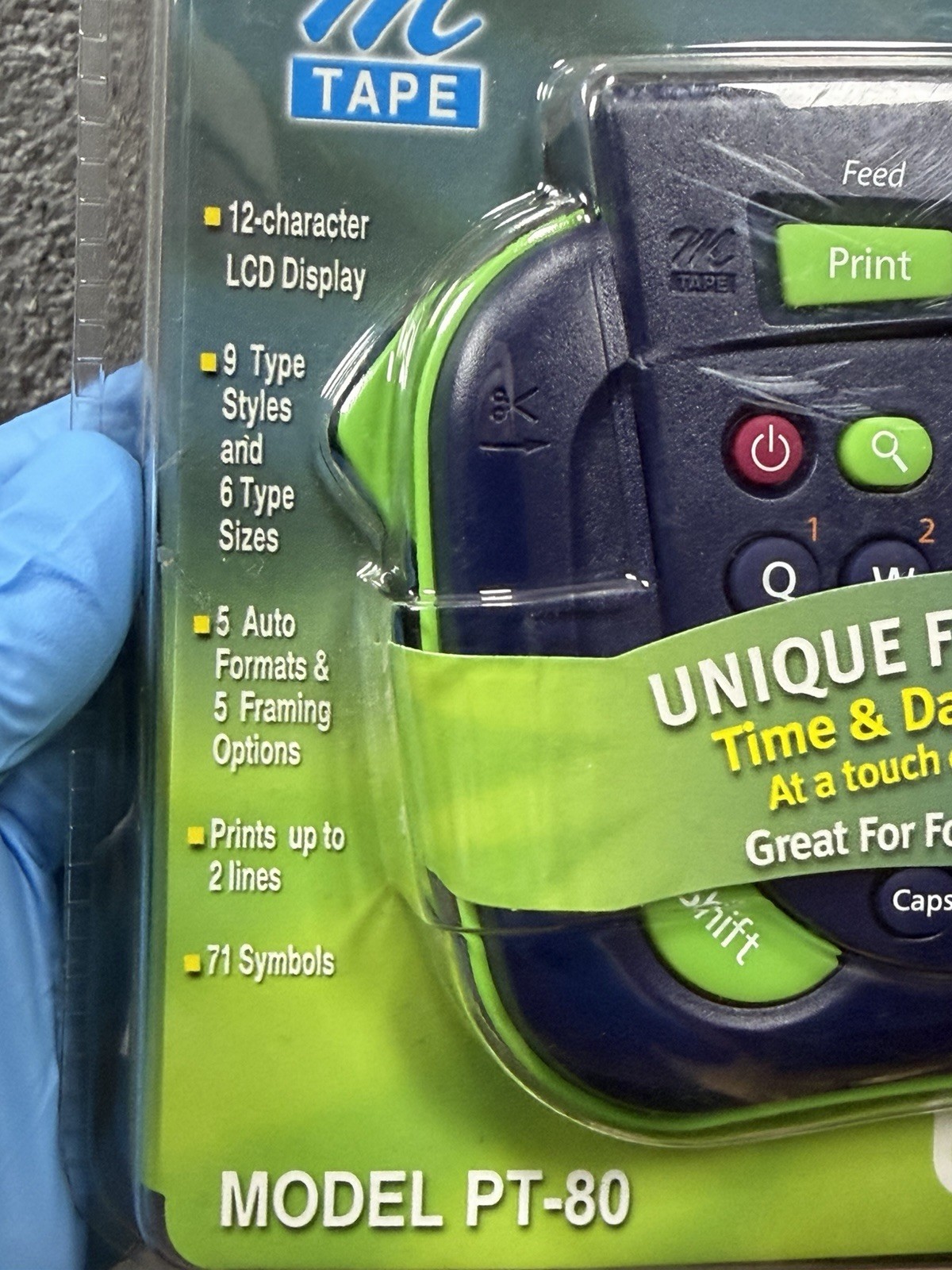 Brother PT-80 P-touch Personal Labeler Electronic Labeling System NEW SEALED