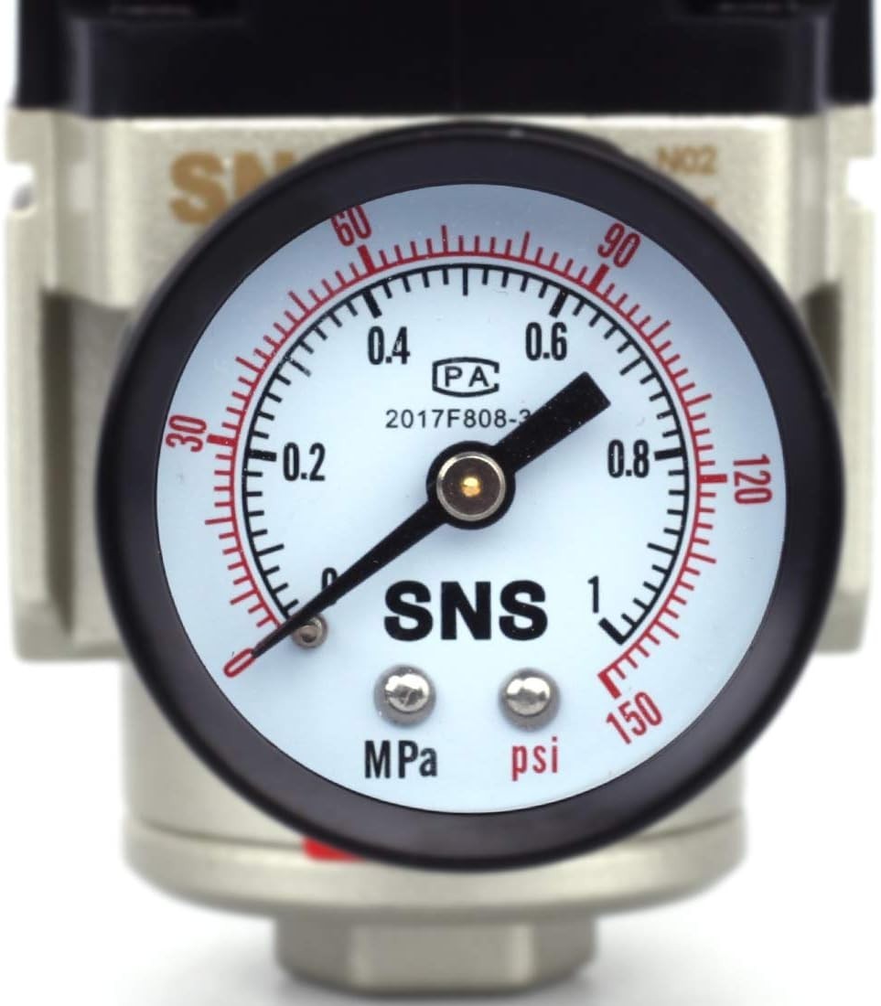 Air Pressure Regulator 1/4 NPT 0-150 PSI Adjustable