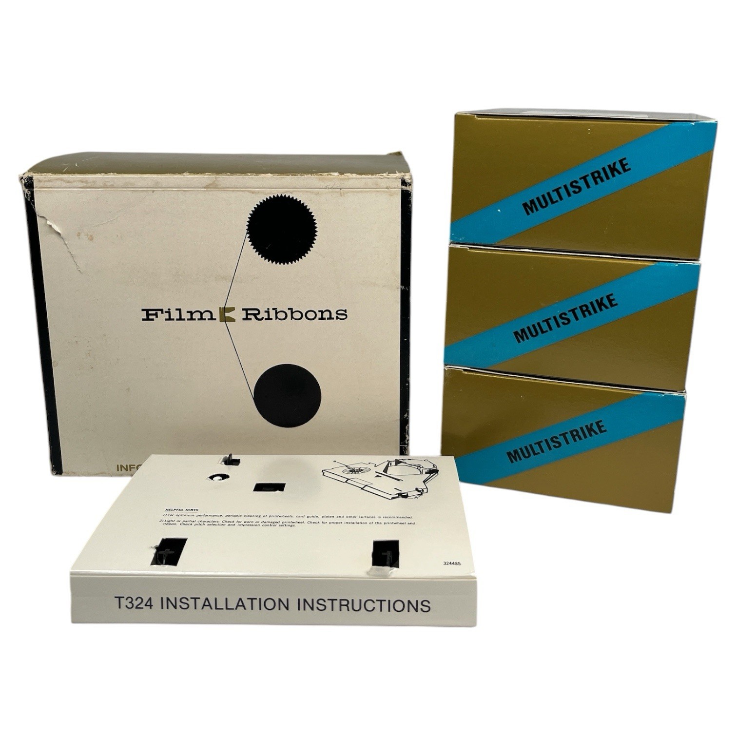 Vintage Typewriter Ribbon Box of 5 – T324 Xerox Compact II Olympia