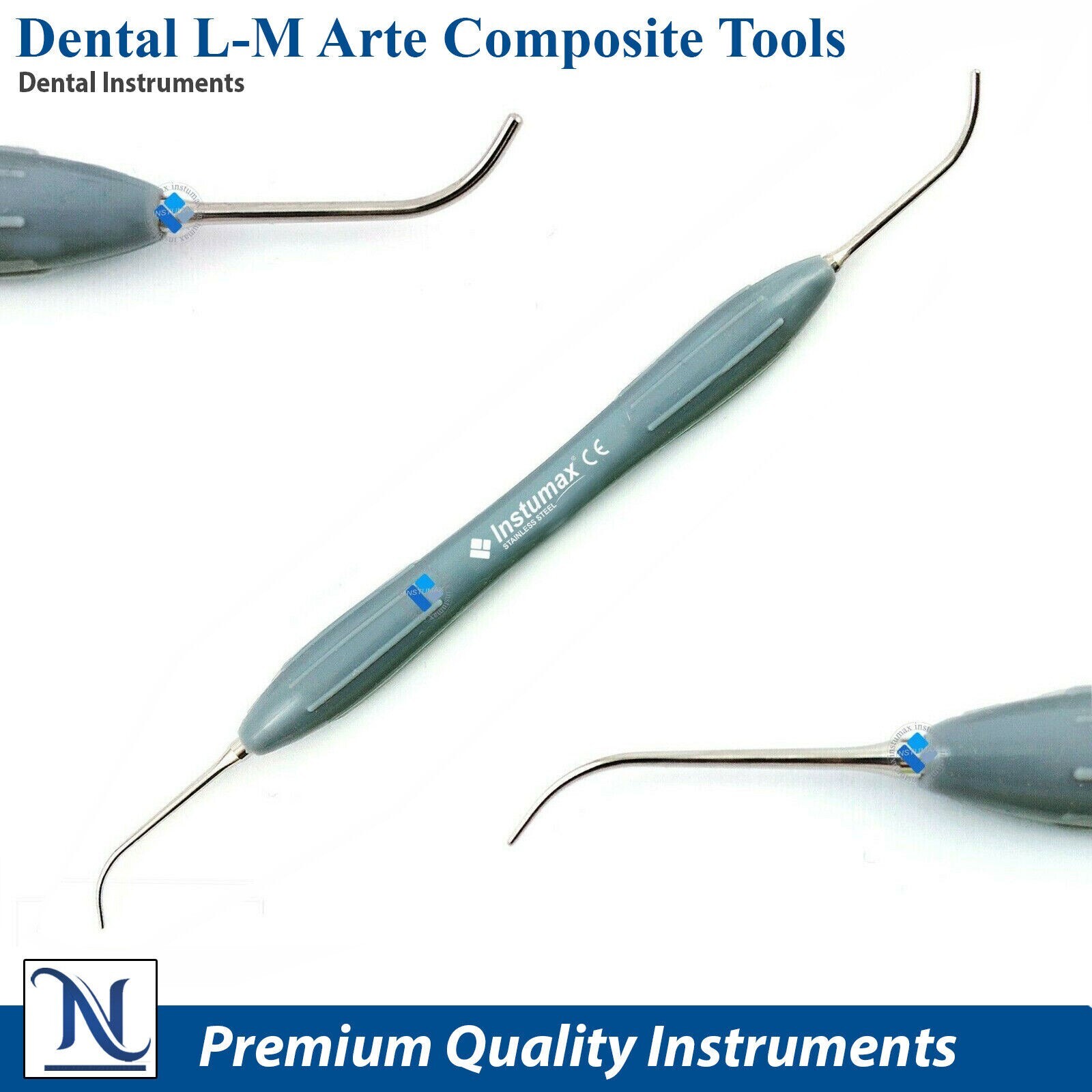 10Pcs Set Dental Composite Filling Instruments Silicone Handle Restorative Tools