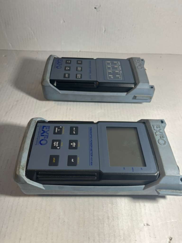 EXFO FOT-90A, FLS-210B Fiberoptic Power Meter Optical Power Test Set S-4358/G