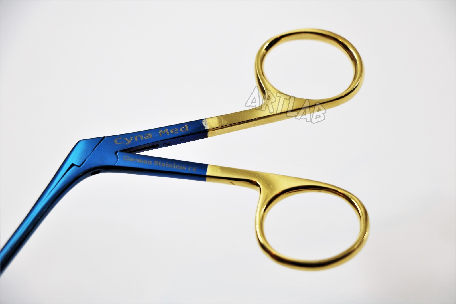 TITANIUM HARTMAN ALLIGATOR FORCEPS 3.5″ SERRATED GOLD RINGS ENT GERMAN STAINLESS