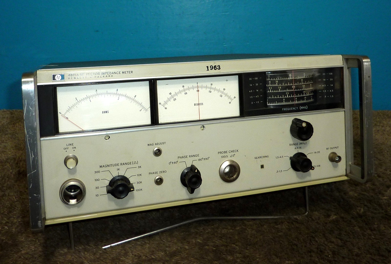 HP Hewlett Packard 4815A RF Vector Impedance Meter-