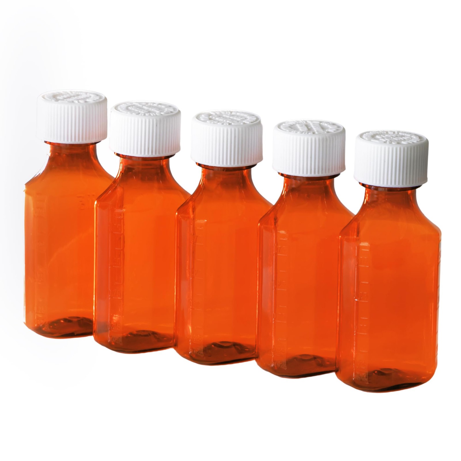 Vakly Amber Prescription Bottles 2 oz (5 Pack) – 2 Ounce [5 PACK],
