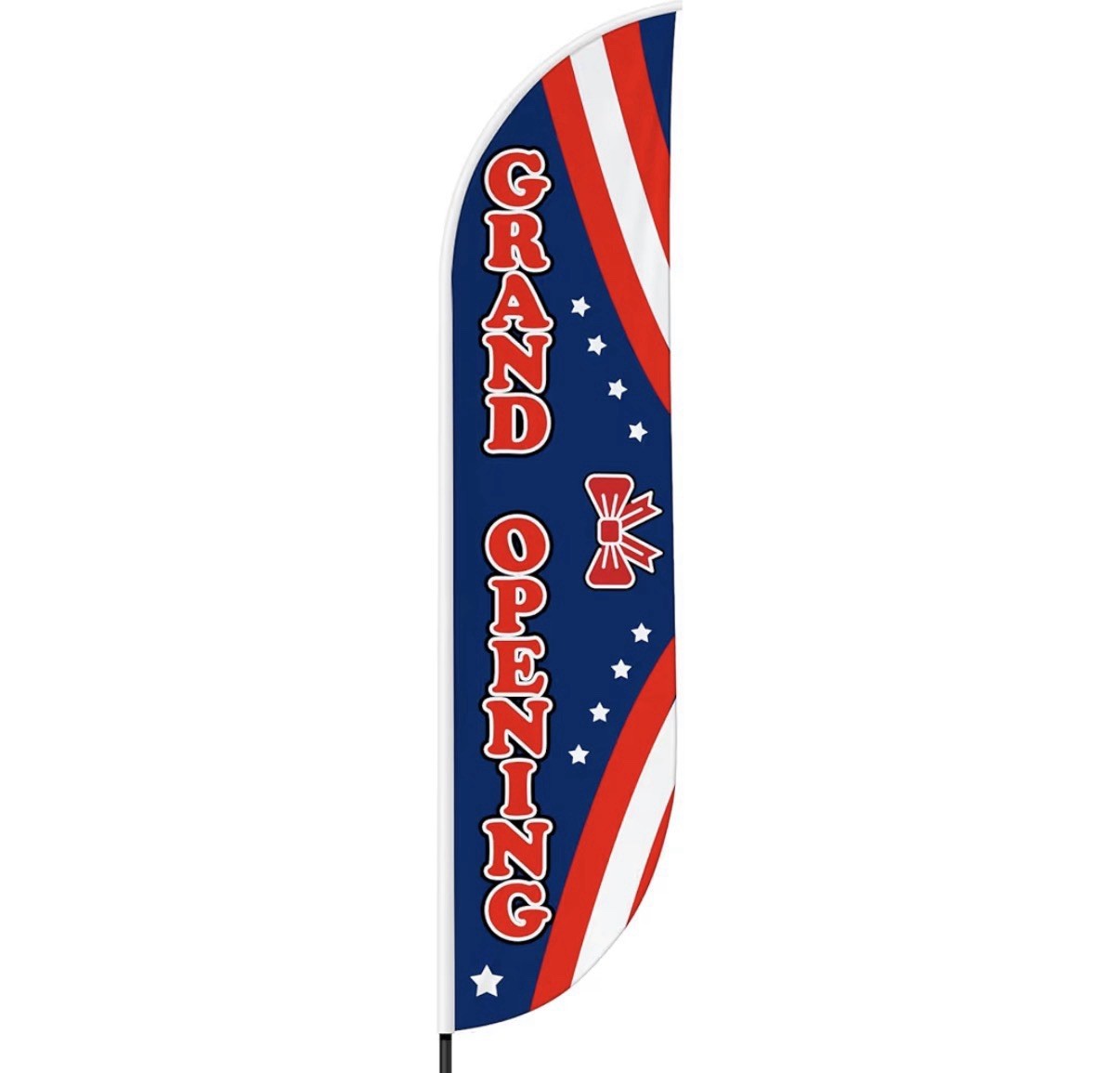 Grand Opening Feather Flag Only (11.5feetX2.5feet)