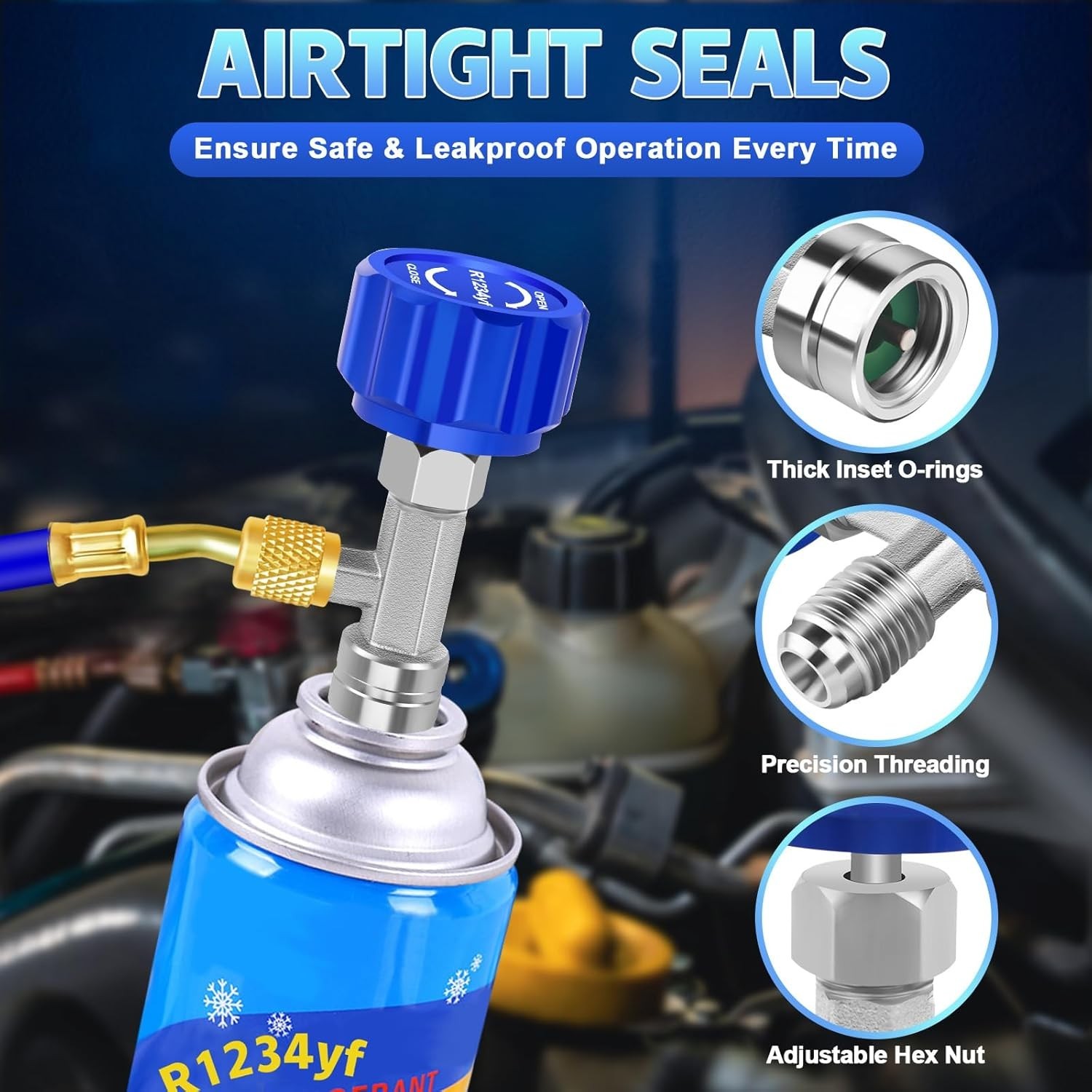 .Boltigen R1234YF Can Tap – Self-Sealing Puncture Style Refrigerant Valve