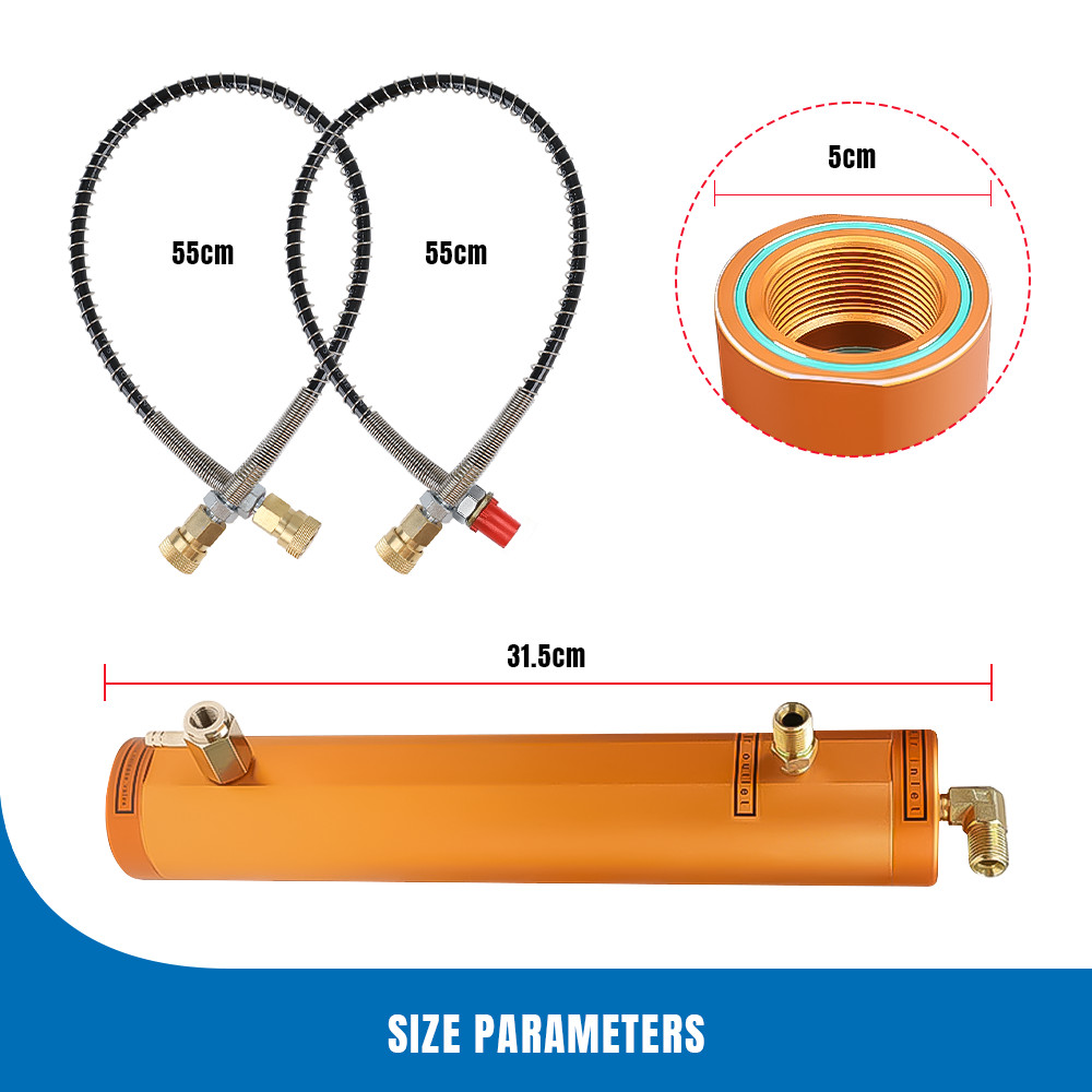 PCP Compressor Air Pump Filter Oil-Water Separator 4500psi 30Mpa Aluminum Alloy