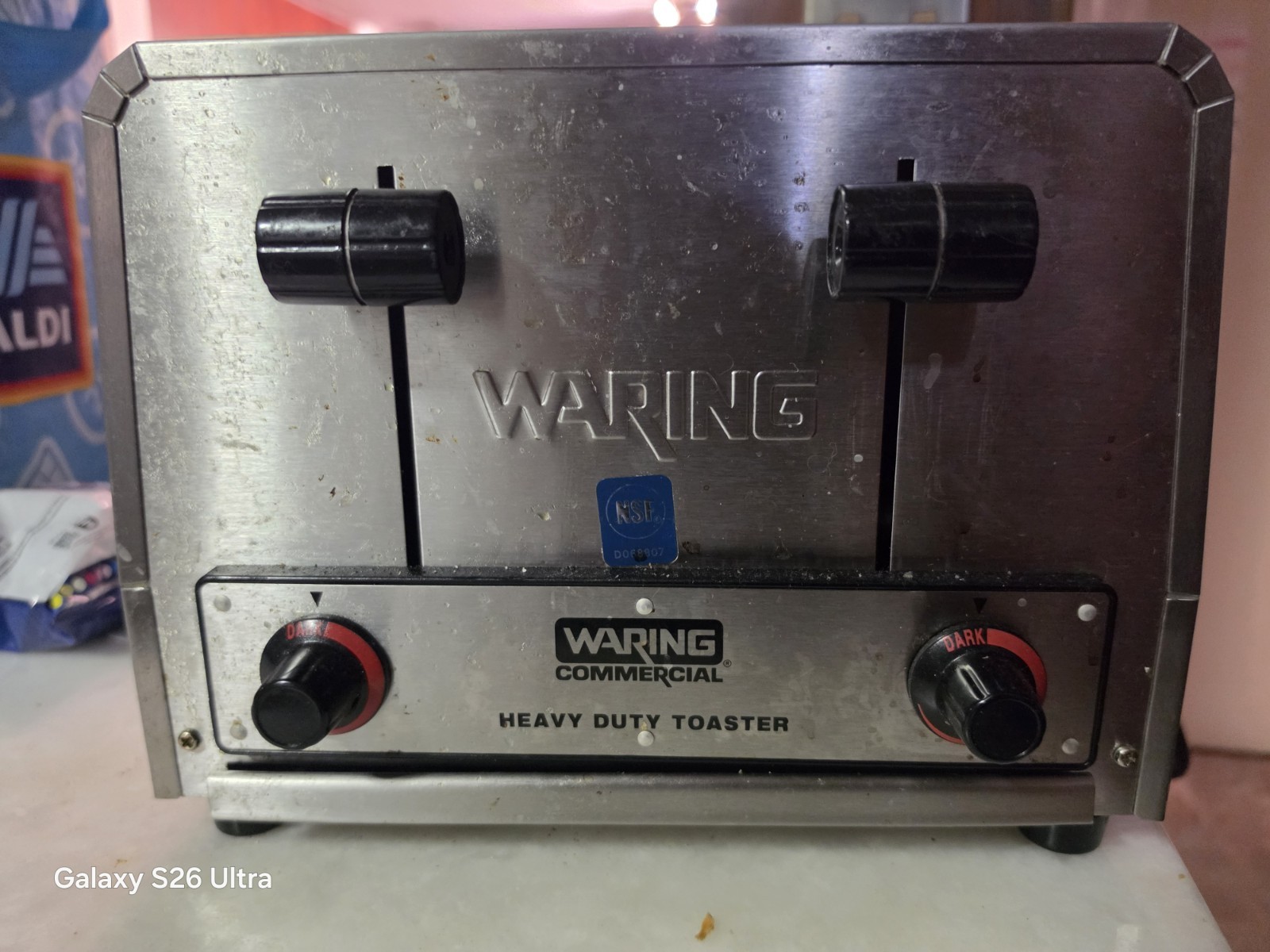 Waring Commercial Heavy Duty Pop-Up 4-Slot Vertical Toaster, Stainless Steel