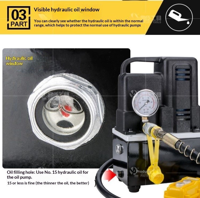 Portable Hydraulic Electric Pump QQ700 Ultra-Compact Oil Pressure Pump Electric