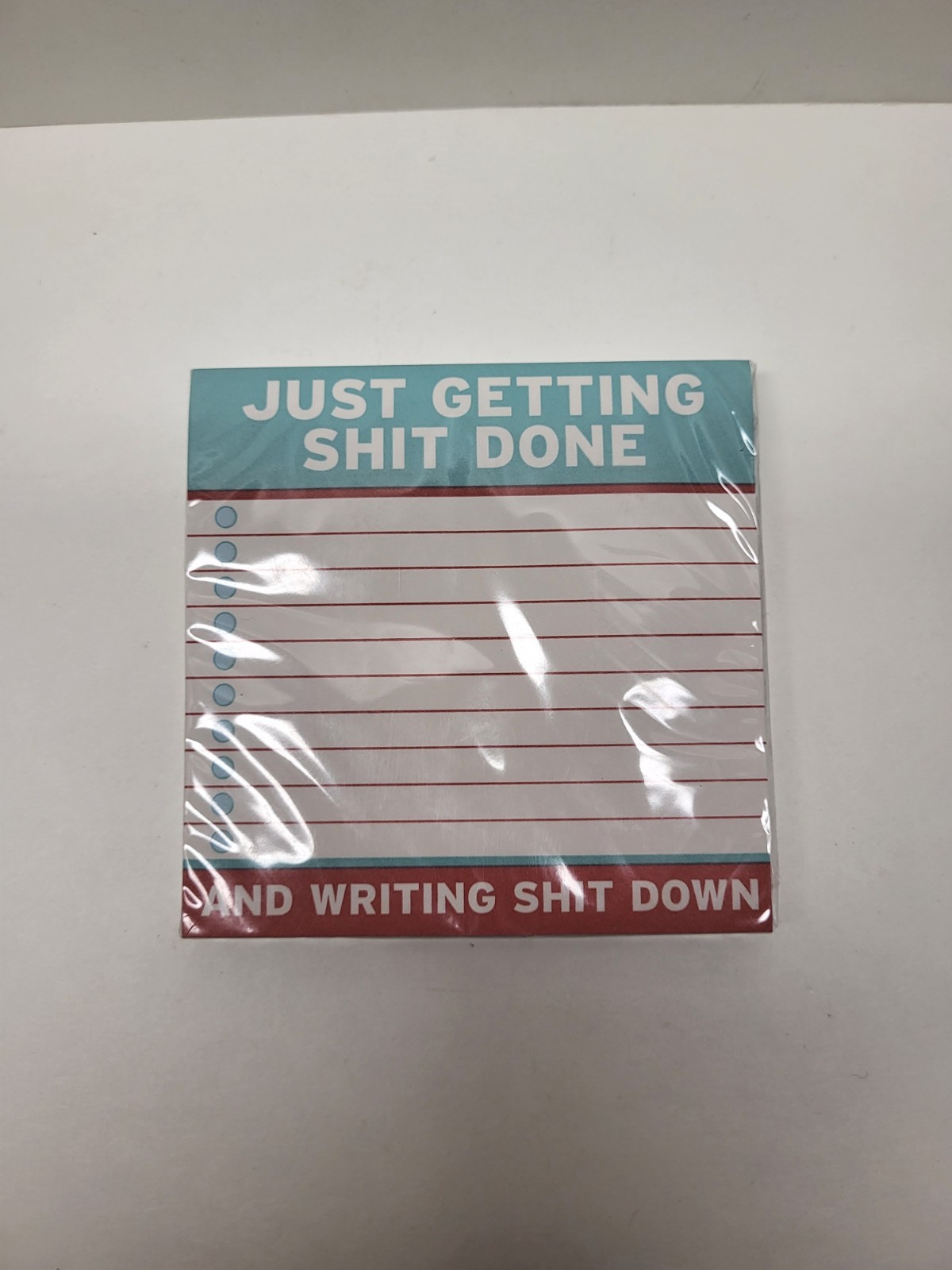 KnockKnock Getting S*** (Stuff) Done Stickie Notes, 100 Sheets, Funny Daily Use