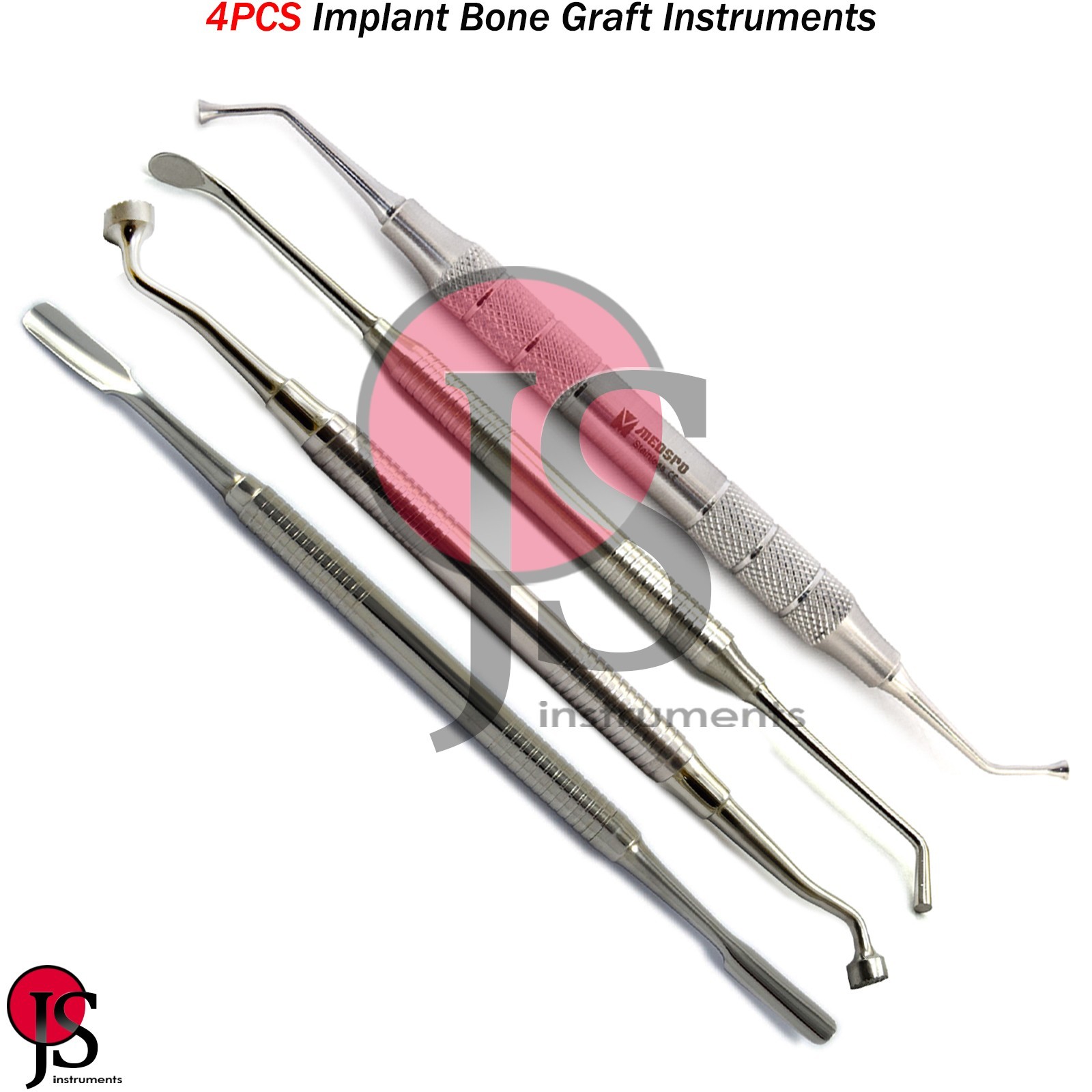 Bone Graft Plugger Packer Spoon Compactor Dental Implant Grafting Instruments