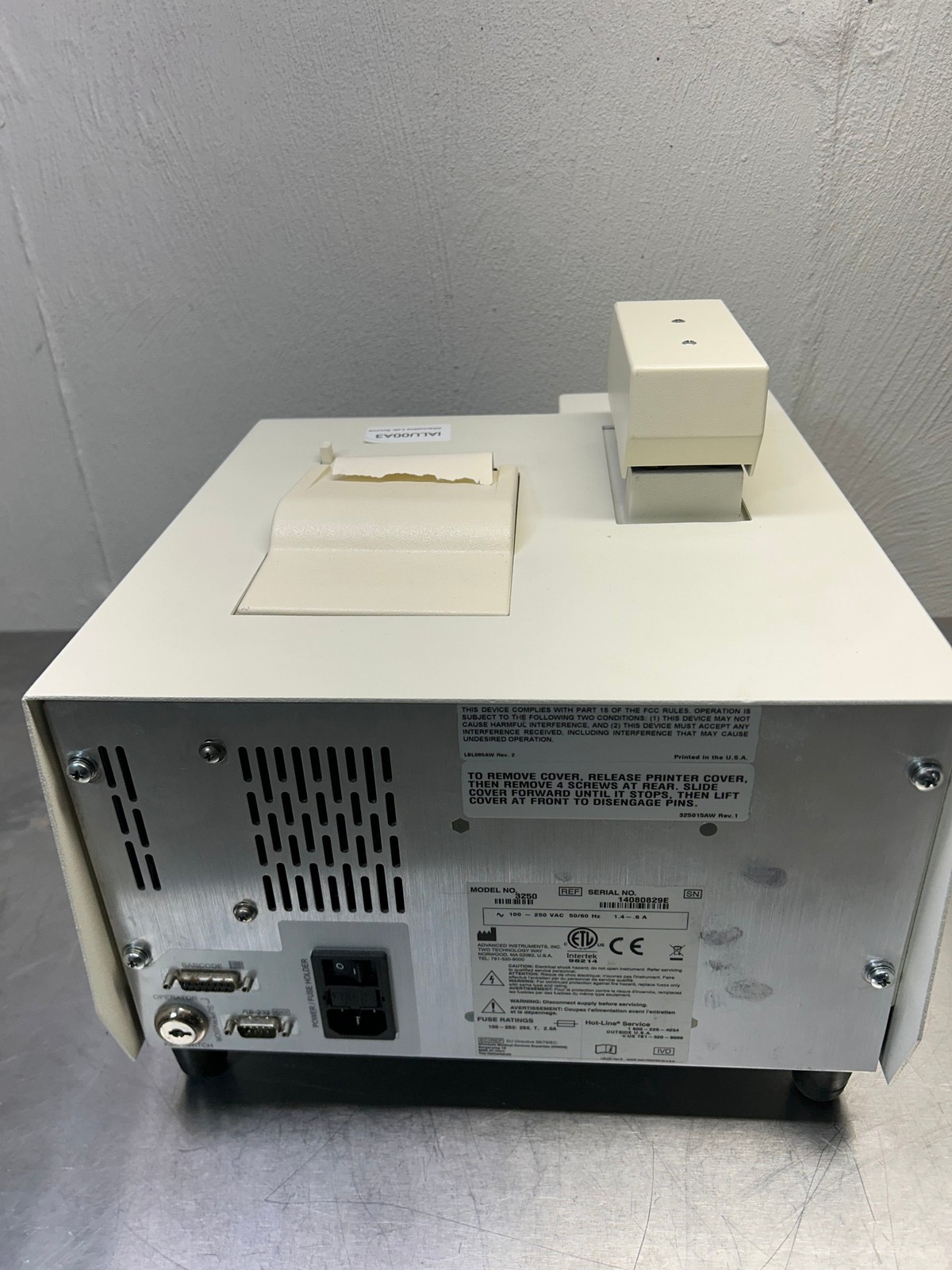 Advanced Instruments Model 3250 Single-Sample Osmometer Calibrated See Video