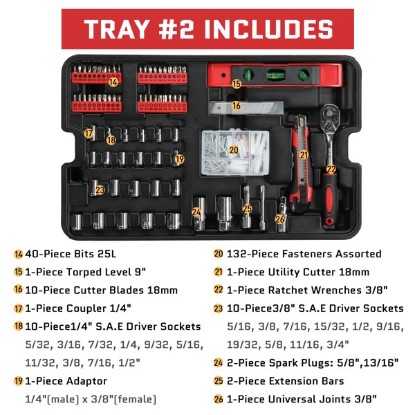 599 Tools Set w/ 21V Electric Drill – Ultimate Home Repair Kit in Case