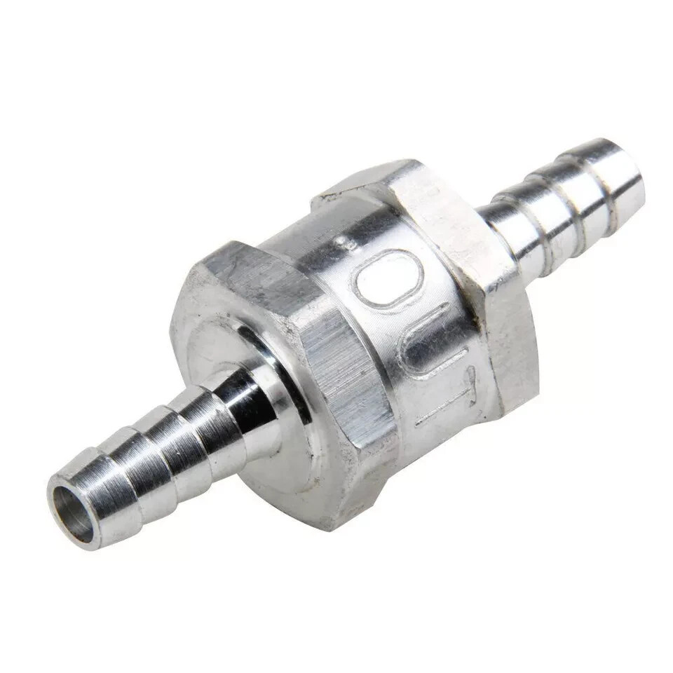 2 Pcs 8mm 5/16″ Fuel Non-Return One Way Check Valve Petrol Diesel Oil Aluminum