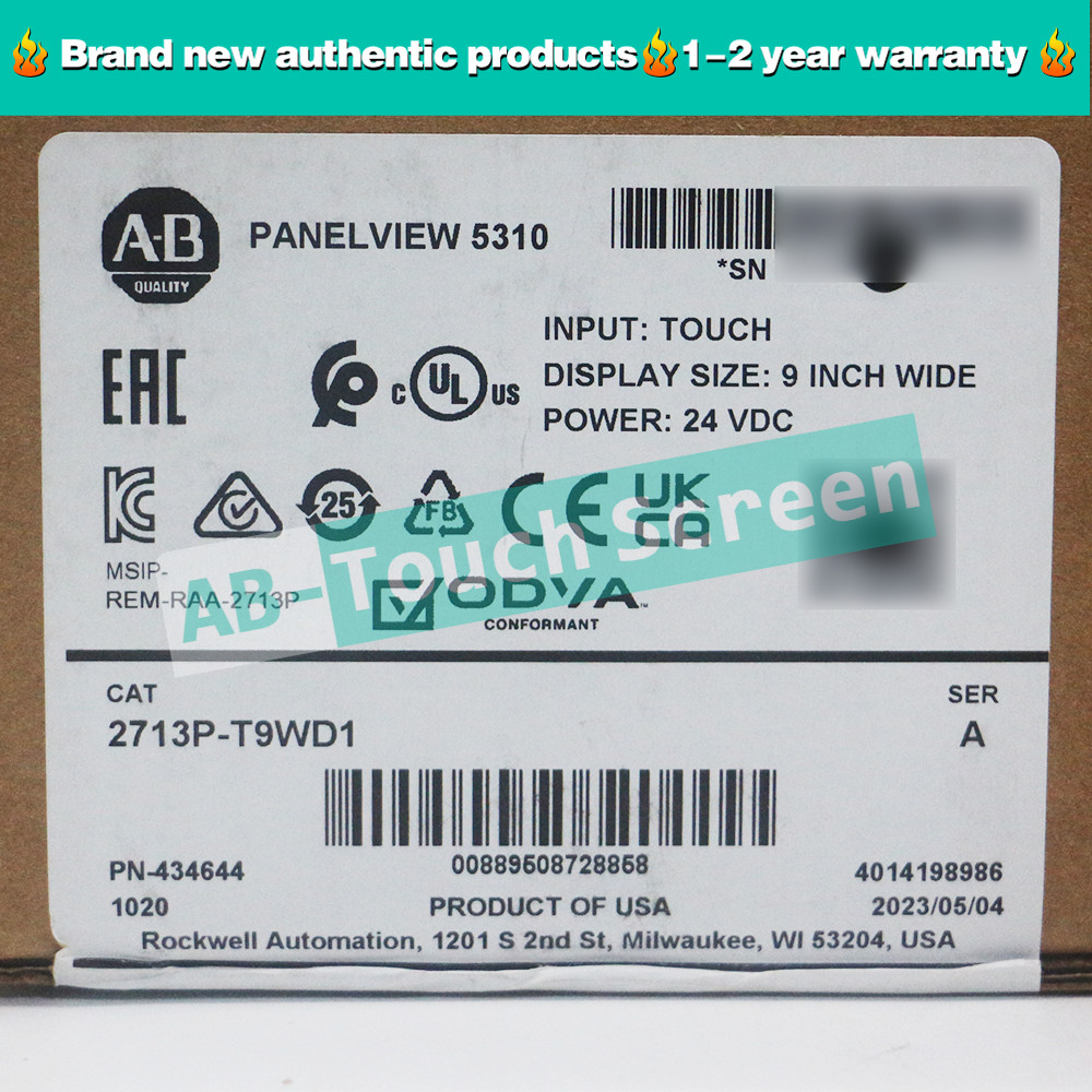 NEW ALLEN BRADLEY 2713P-T9WD1 PanelView 5310 TERMINAL 9″ Touch Screen