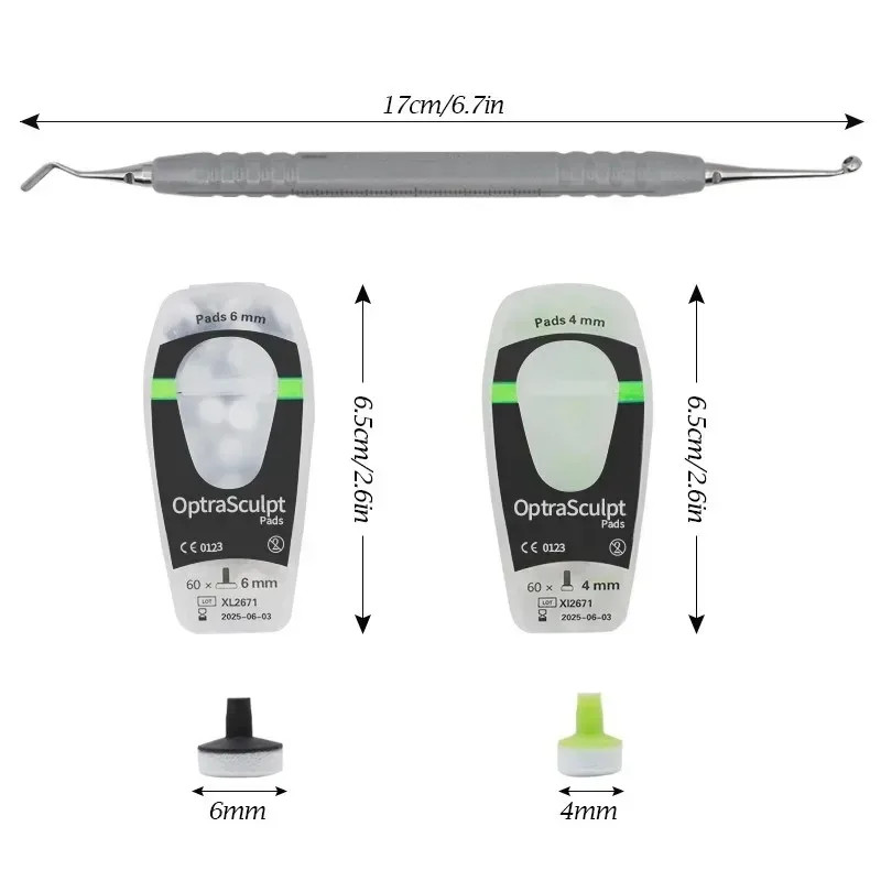 Dental Foam Pads Kit Veneer Composite Resin Filling Spatula Handle Optrasculpt