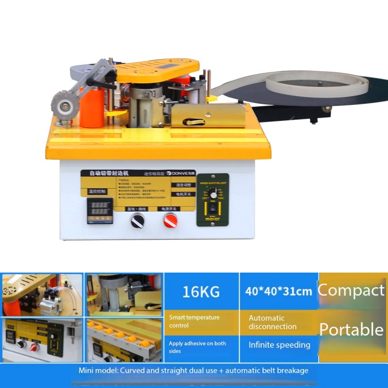 Portable Edge Banding Machine It Can Be Used for Both Curved and Straight Lines