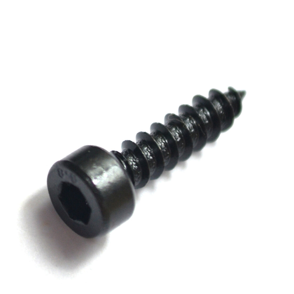 M2 M2.6 M3 M3.5 M4 M5 M6 Black Steel Hex Socket Cap Head Self Tapping Screws