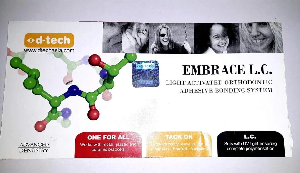 D Tech Dental EMBRACE LC Light Cure Adhesive & Primer Kit for Brackets