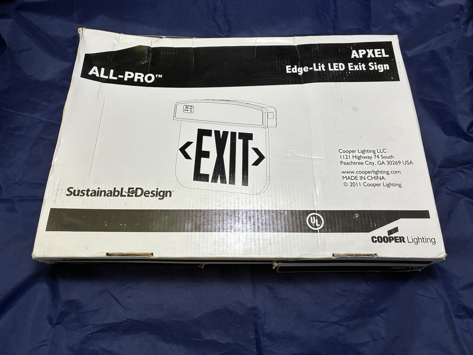 COOPER Lighting APXEL71G Exit Sign APXEL Edge-Lit LED