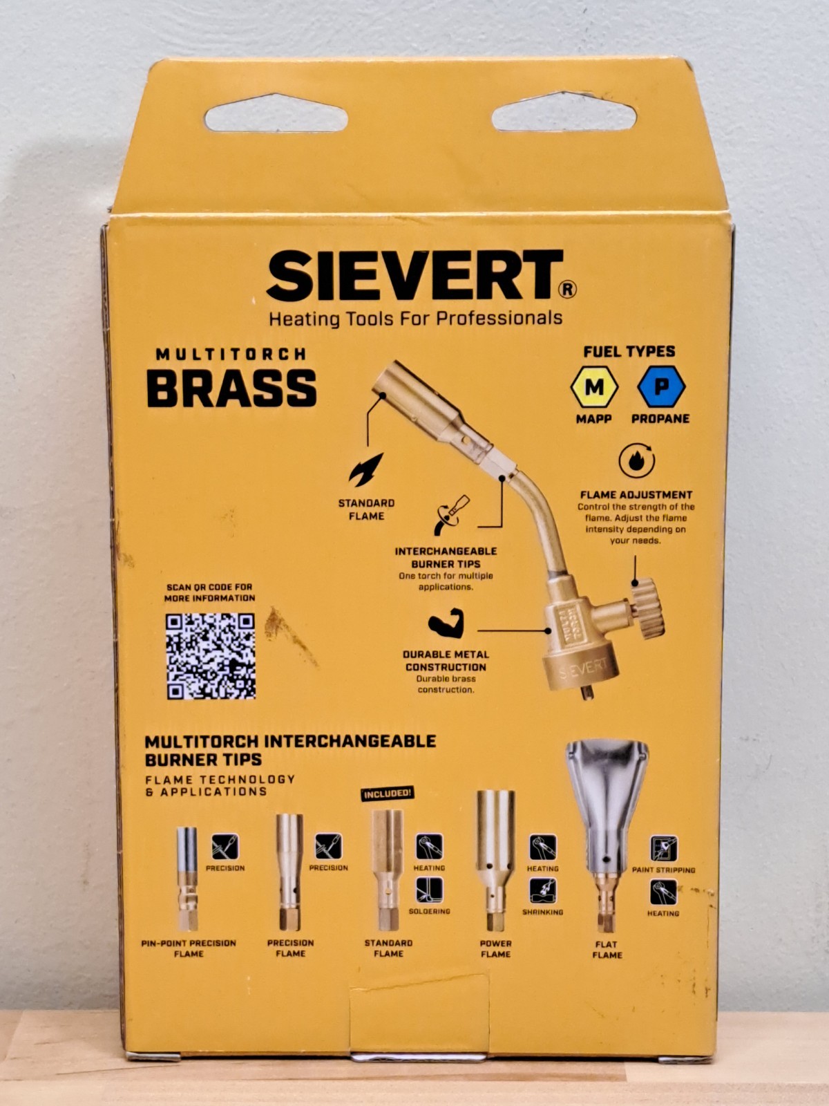 Sievert Multi-Torch Brass 7.7k btu MAPP / Propane Torch
