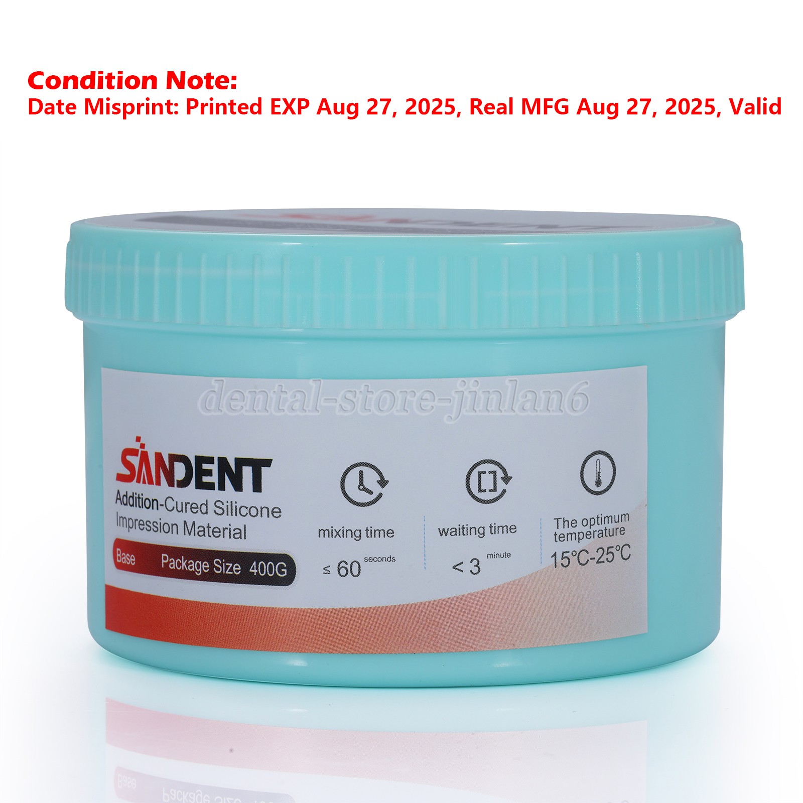 Dental Putty Fast Set PVS VPS Impression Material Silicon Base+Catalystst SA