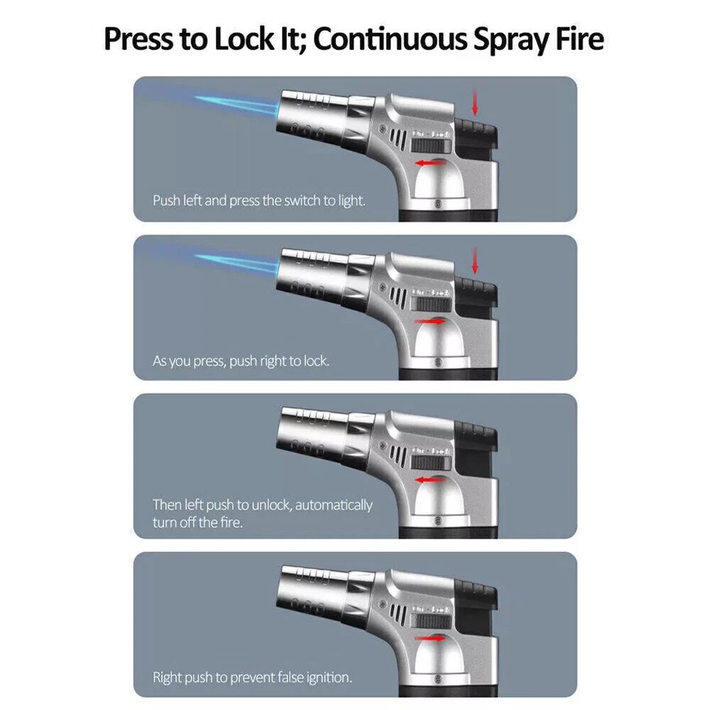Butane Blow Torch Lighter Culinary Torch Chef Professional Cooking Torches